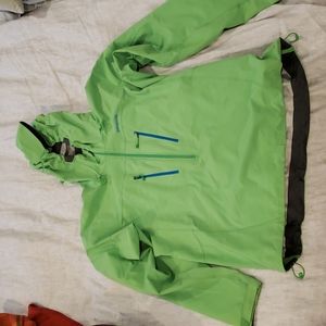 Mens Patagonia Polartec 1/4 zip Rain Shell - Large